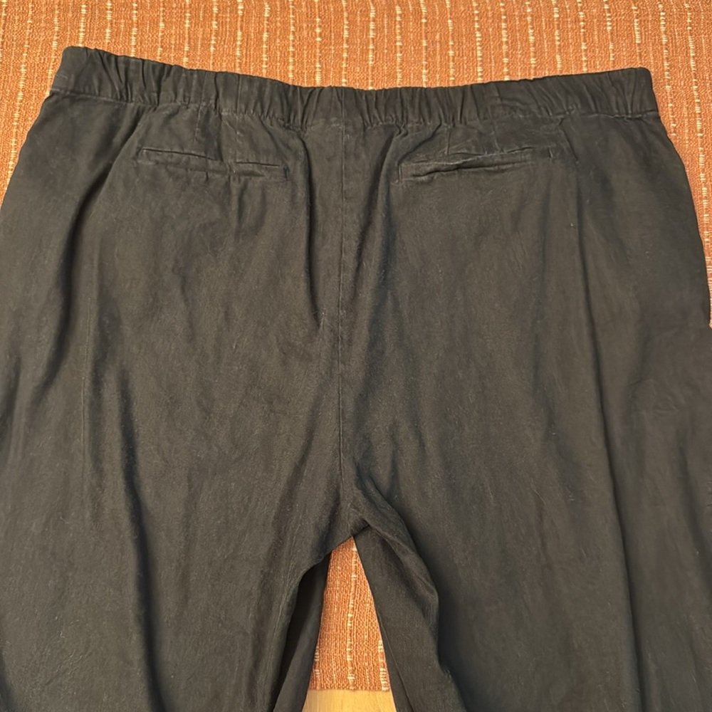 J. Jill Charcoal Black Linen Stretch Pants - Picture 5 of 10